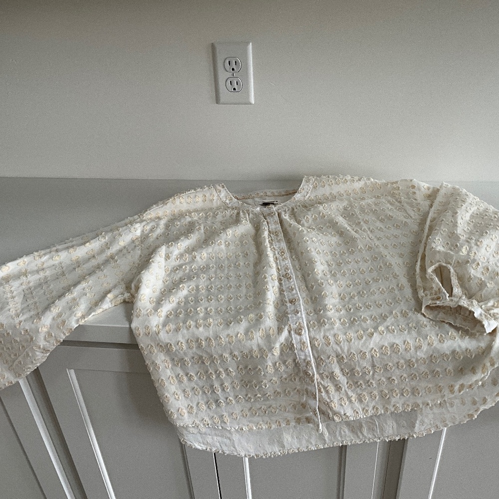 Pilcro Button Front Top